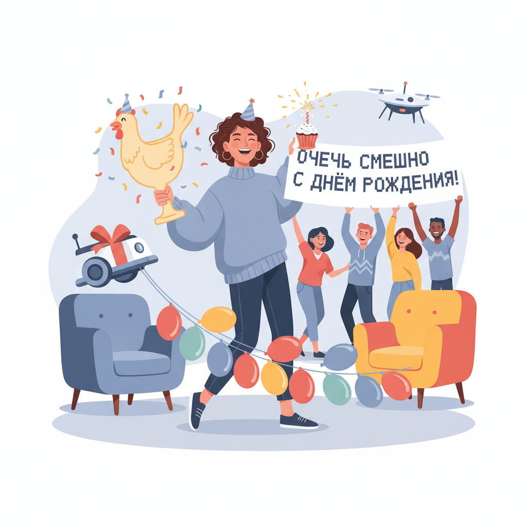 необычные поздравления с днем рождения женщине с юмором — иллюстрация к статье «необычные поздравления с днем рождения женщине с юмором»