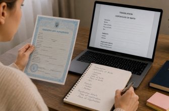 Перевод свидетельства о рождении